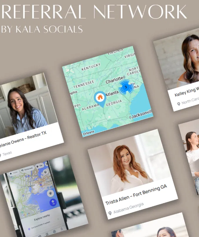 Kala Socials Referral Network — female Realtors across the country